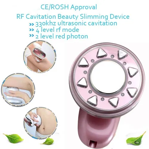 Rechargeable Ultrasonic Red Led Photon Therapy RF Cavitation Fat Burn Wrinkle Cellulite Remove Collagen Tighten Slimming Machine