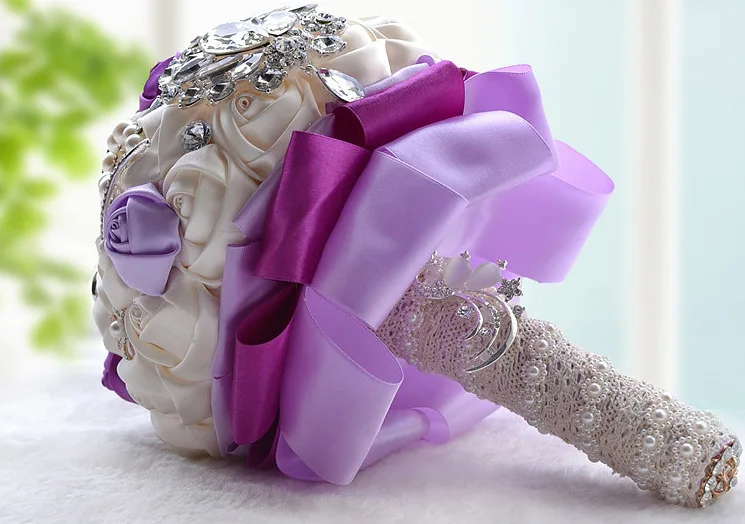 Роскошная блестящая брошь с кристаллами розы свадебные букеты подружки невесты ручной работы индивидуальный букет ручной 2019 Bling