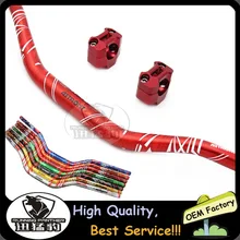 Красный 80 см длина с рулем 1-1/" Risers Dirt Pit Bike Motocross Scooter Мотоцикл с ЧПУ зажимы подходят для KTM CRF KLX Kayo