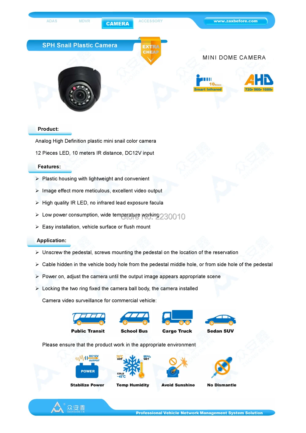 SPHR Snail Plastic Camera 720P 960P 1080P 01