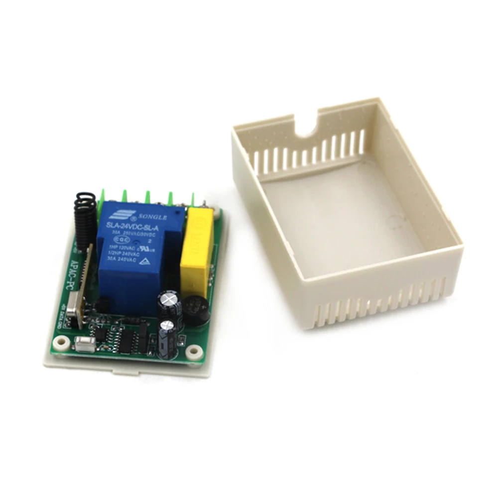 

Universal AC 220V 30A 1CH 1 CH Relay Wireless RF Remote Control Switch Receiver Module,315 / 433 MHz