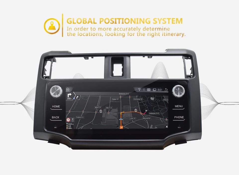 Clearance KiriNavi 9" HD Touch Display Android 6.0 For Toyota 4 runner Car Radio MP5 Audio GPS Navigation Multimedia Play 4