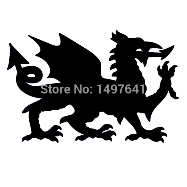 50 pcs/lot &quotWelsh Dragon&quot Wales Die Cut Vinyl Decal JDM DUB Euro Car Window Truck SUV Door Bumper Laptop Sticker 9 Colors |