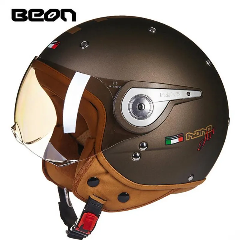 BEON 110A мотоциклетный Электрический автомобильный скутер шлем Летний полушлем модный шлем многоцветный дополнительный защитный для ушей
