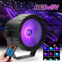 30 Вт Светодиодный сценический свет пульт дистанционного управления RGB + UV самоходный светодиодный/Голосовое управление/DMX512 для DJ Бар