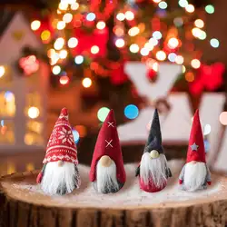 1 шт. рождественские Санта Клаус снеговик игрушка кукла Рождественская елка висячие украшения для дома Рождество вечерние подарок на Новый