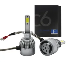 Turbo automotivo 24v 6000k c6 h1 luces diodo emissor de luz para lâmpadas de carro farol farol farol farol distante avto luzes chip