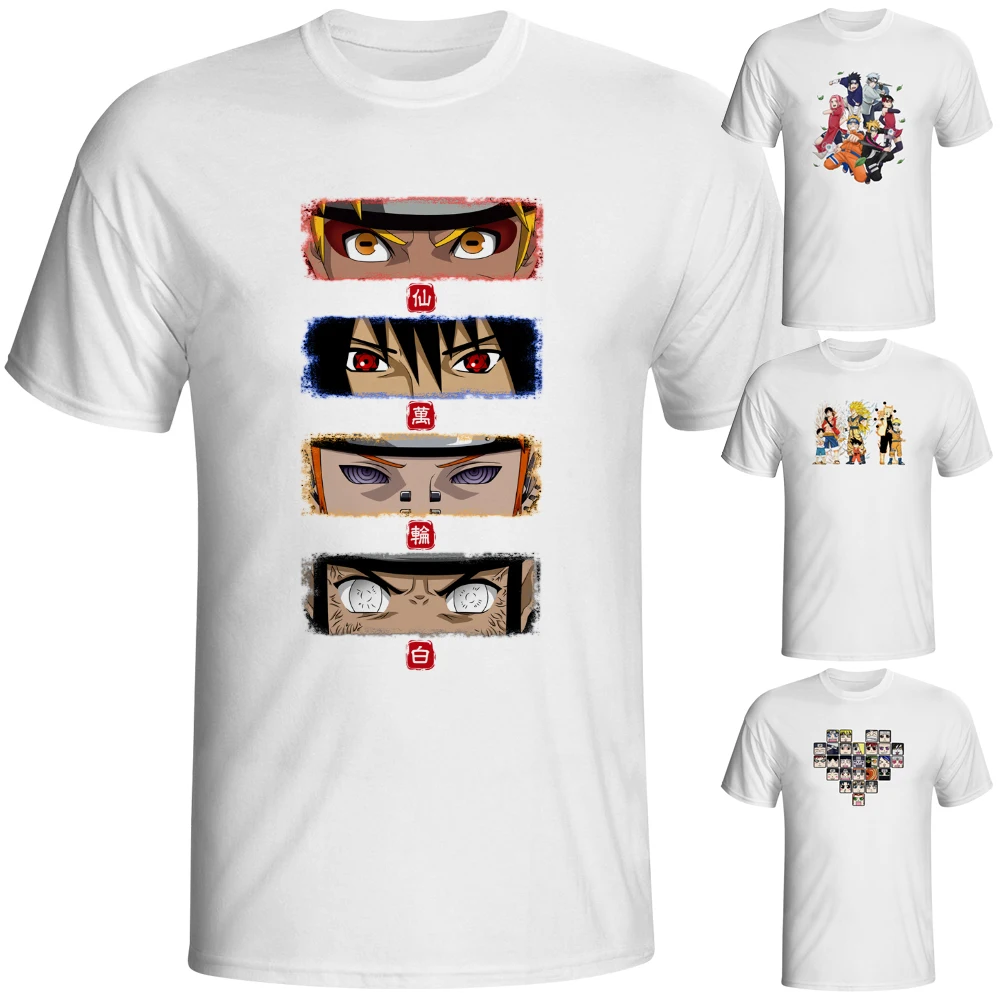 Naruto Eyes And Akatsuki Team T Shirt animefunstore Naruto Eyes And Akatsuki Team T Shirt animefunstore
