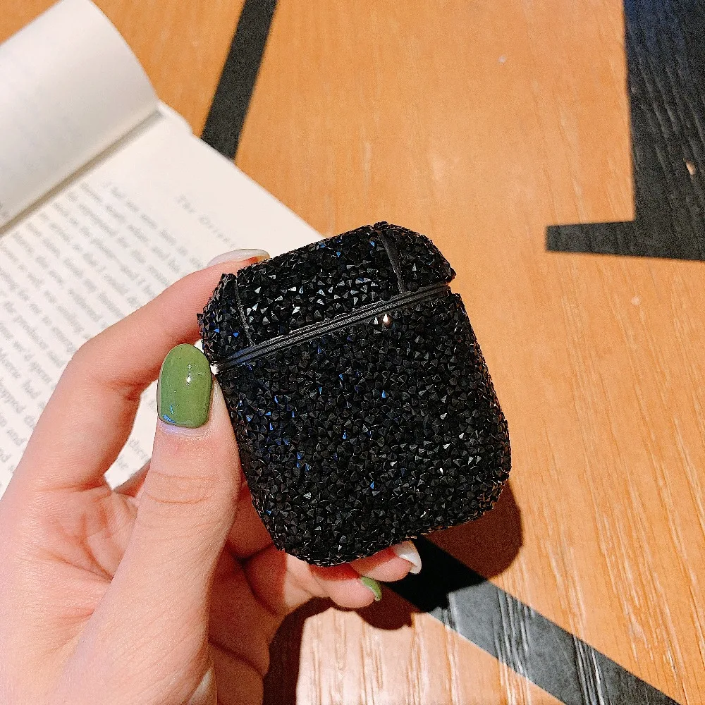 Shiny Rhinestone Case For Apple Airpods Bluetooth Wireless Earphone Korean Bling Powder Case For Airpods Cover Charging Box Case (3)