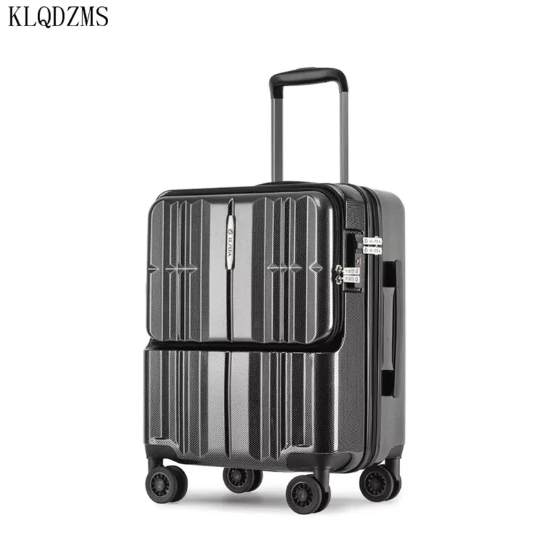 

KLQDZMS PC 20/24Inch Rolling Luggage with Laptop bag Universal wheel Trolley Suitcase Men Business Travel Suitcase On Wheels