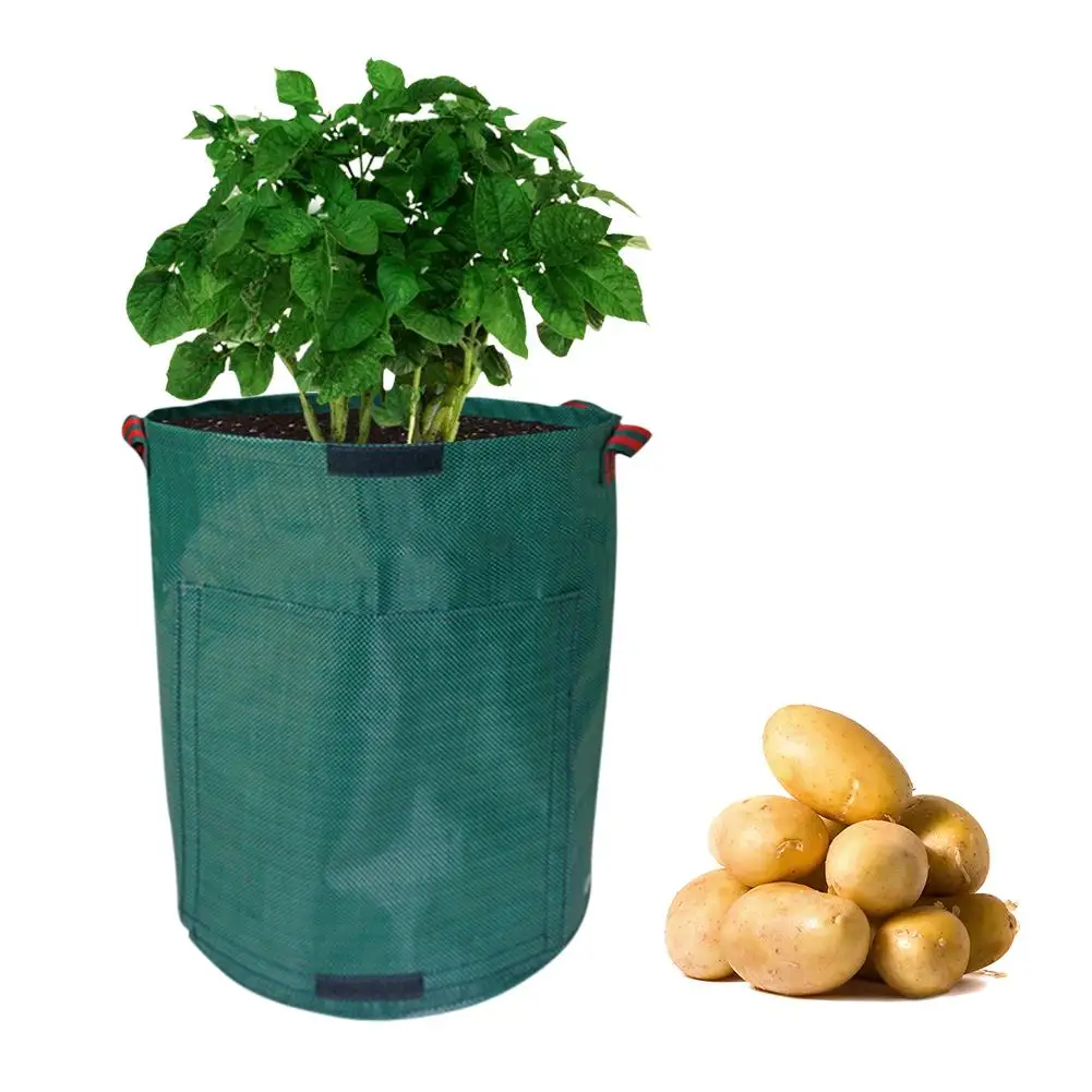7 галлонов картофеля посадки клубники сумки выращивания сад горшки кашпо овощей посадки сумки мешки расти дом, сад, горшки