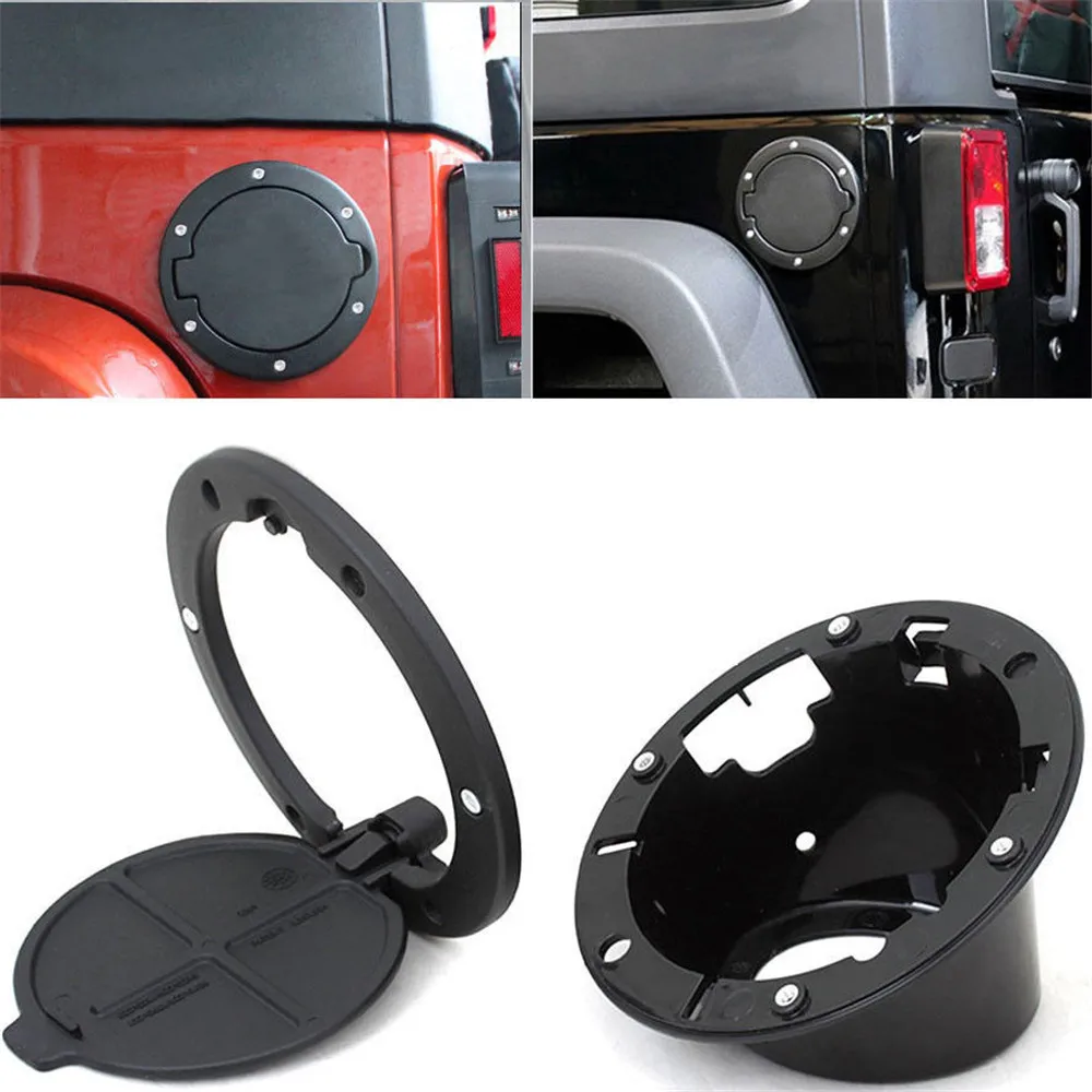 Auto Car Gas Oil Fuel Tank Cap Cover Fit For Jeep Wrangler 2007 2015