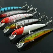 30 шт. 7,5 см 5,6 г 6# крючки пластиковые гольян рыболовные приманки воблер для окуня форель Щука Крючки для морской рыбалки приманки Мягкая приманка рыболовные снасти