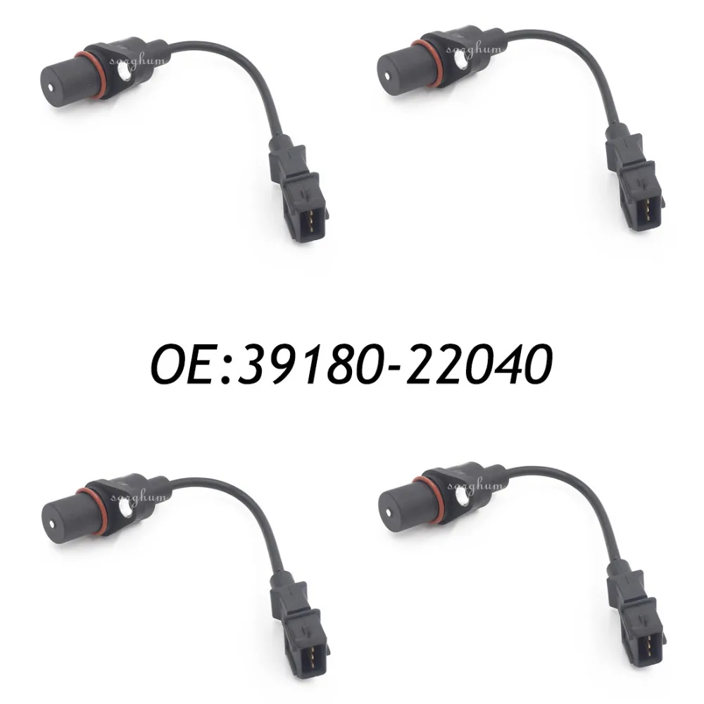 

4PCS For Hyundai Accent Elantra Crankshaft CAM Position Sensor 39180-22040 3918022040 PC202 20GEGT265MA3 50GEGT250R