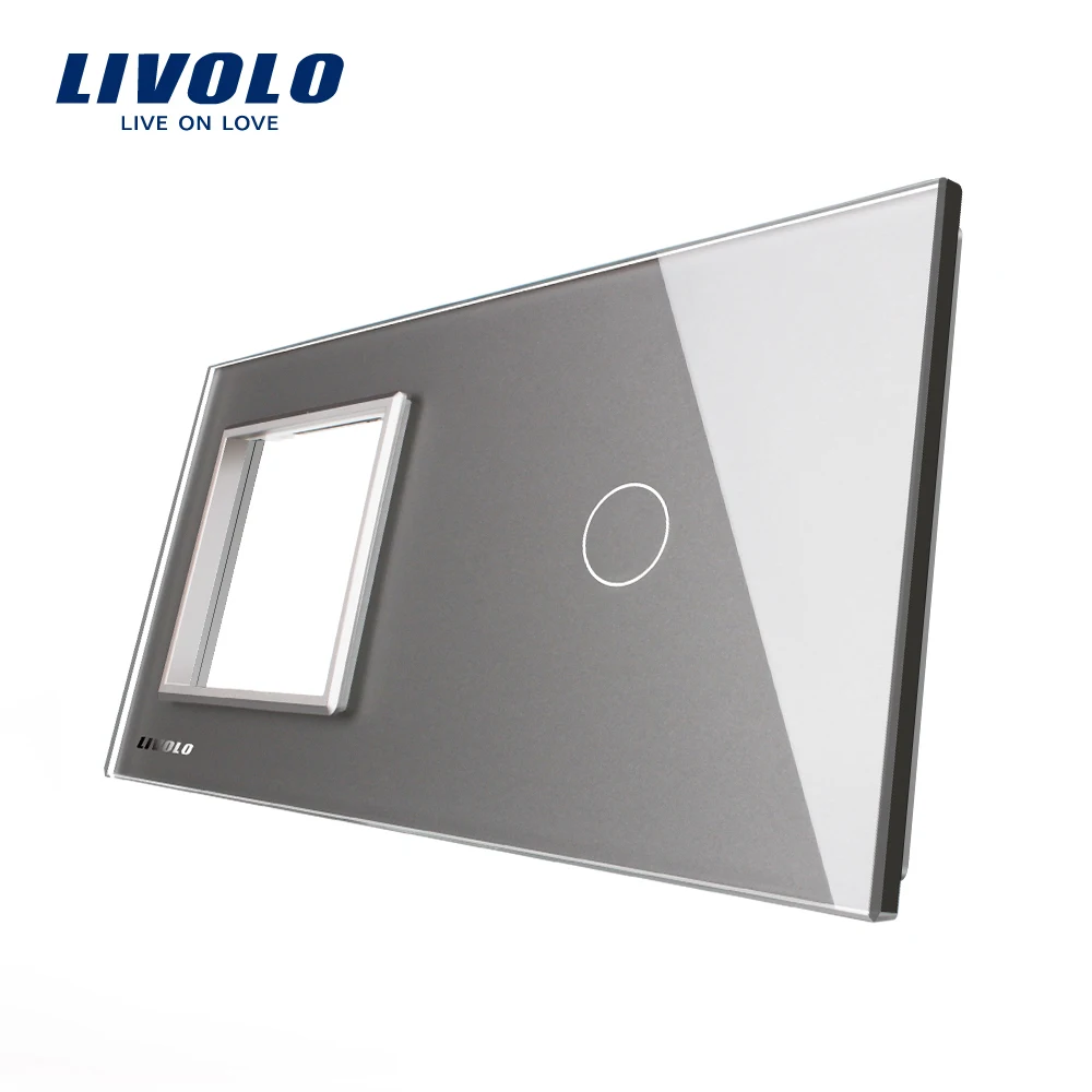 

Livolo Luxury Pearl Crystal Glass, 151mm*80mm, EU standard, 1 Frame & 1Gang Glass Panel, VL-C7-SR/C1-11 (4 Colors)