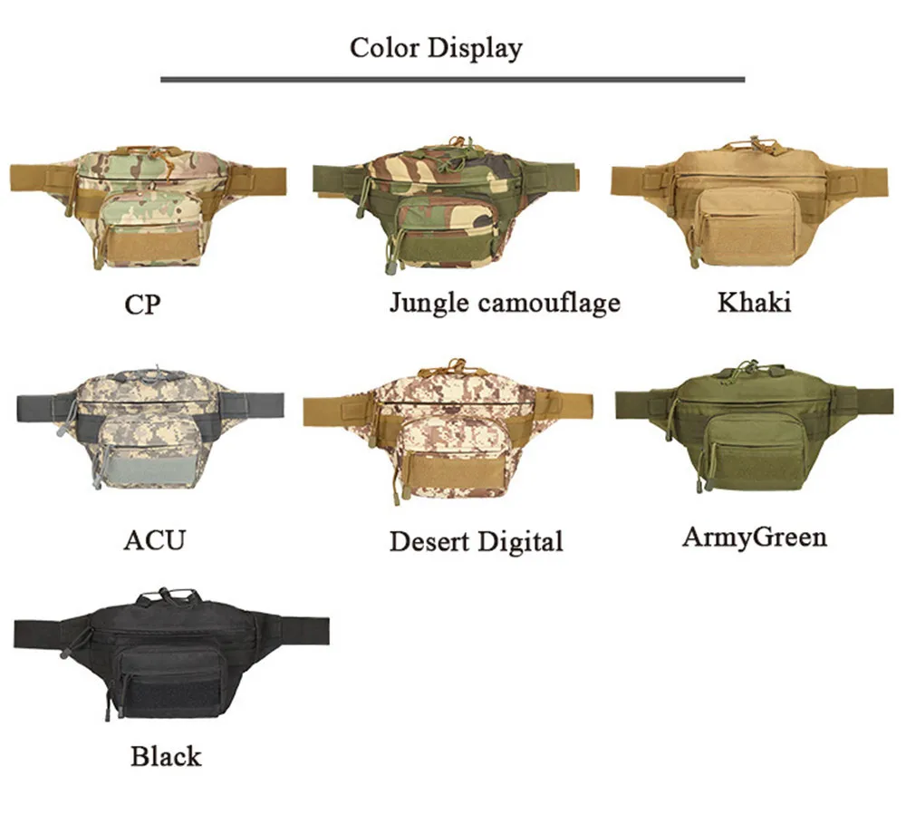 Сумка для рыбалки, открытый пояс с карманами, для отдыха, для бега, спортивное белье, портативные аксессуары, комплект, джунгли, камуфляж, ACU digital CP
