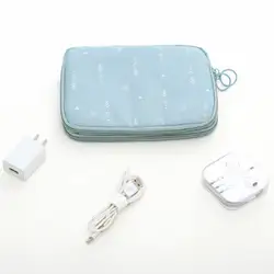 Путешествия многофункциональный макияж нейлоновая сумка цифровой кабель USB Зарядное устройство наушники чехол