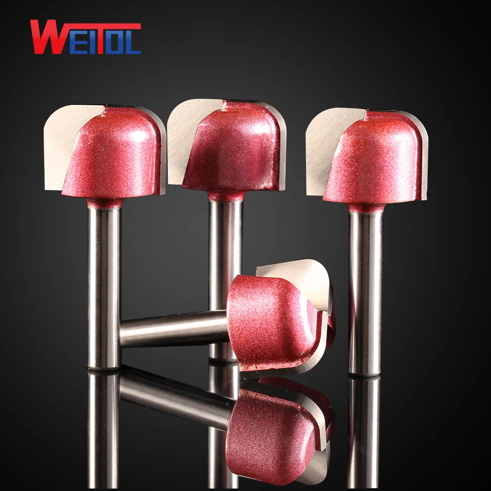 

Weitol 6 mm*22 mm, CNC wood machine Solid Carbide Milling Cutter,Double arc round bottom bit, MDF,PVC,acrylic,wood tool