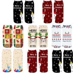 2019 Fashion Lovely Cute Comfortable Cotton Slippers Short Print Ankle Sock Christmas Print 3d Couple Socks 4 2019 Fashion Lovely Cute Comfortable Cotton Slippers Short Print Ankle Sock Christmas Print 3d Couple Socks 4