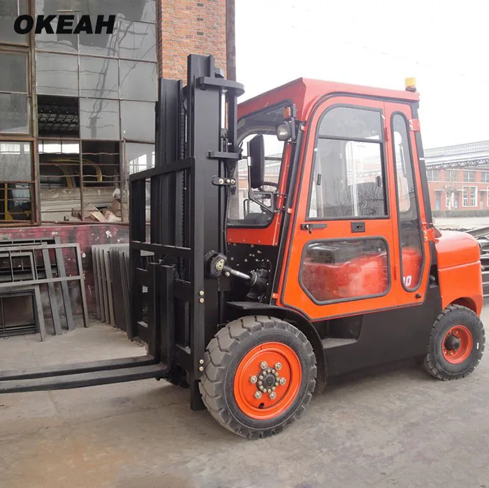 

High Quality 3 Tons Diesel Forklift Big With Cockpit Power Warm Wind System CPCD30