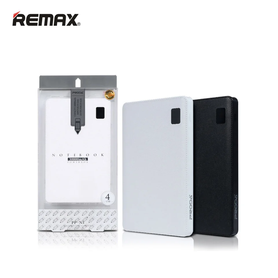 Remax Proda Notebook Mobile Power Bank 30000mAh 4 USB External Battery Charger for iPhone6/7 plus For iPad For Android Phones