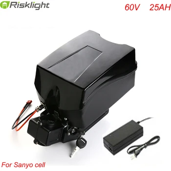 

60v 25ah electric bike battery 60v 3000w lithium battery with charger and Frog case