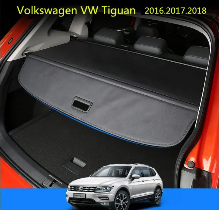

JIOYNG Car Rear Trunk Security Shield Shade Cargo Cover For Volkswagen VW NEW Tiguan 2017 2018 (Black, beige)