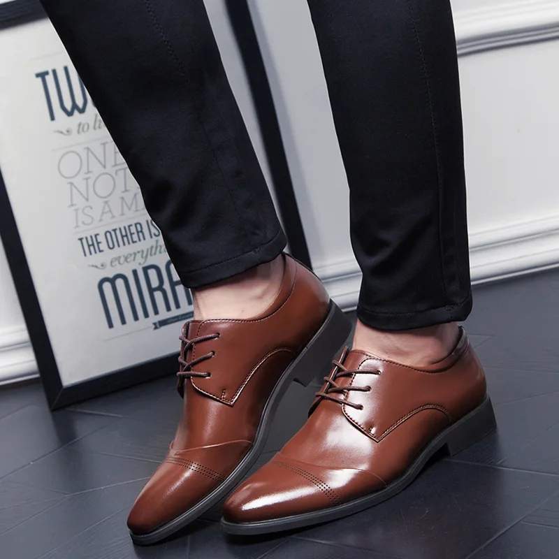 

NORTHMARCH Men Shoes Big Size Business Formal Shoes Men Spring/Autumn Mens Wedding Shoes Scarpe Uomo Eleganti Men Herren Schuhe