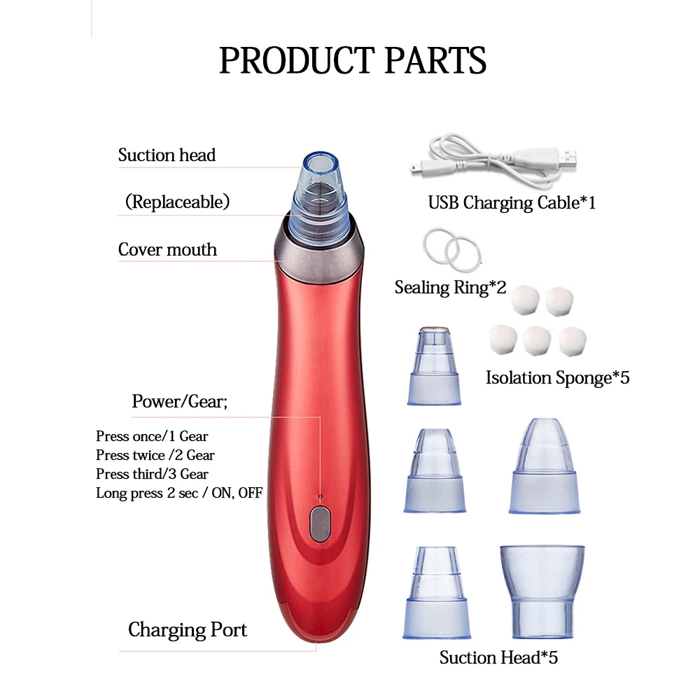 Уход за кожей лица, средство для удаления угрей, удаление угрей, вакуумное всасывание для выдавливания угрей, уход за кожей лица