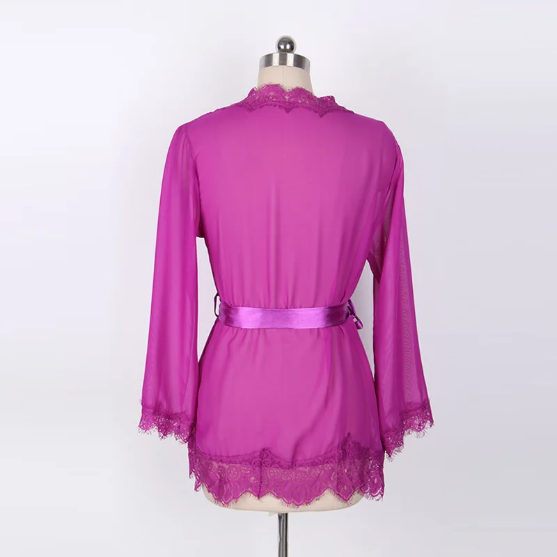 2019 Женское ночное белье халат Vestido кружевное нижнее модное сексуальное женский