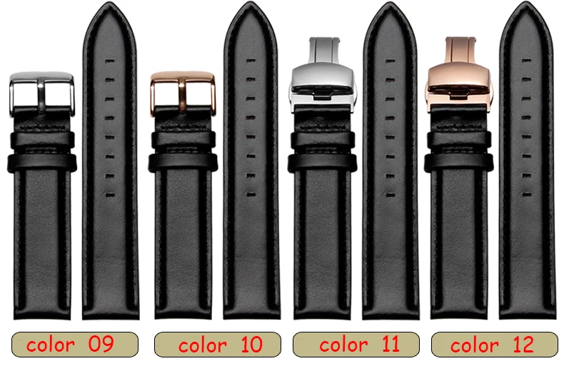Новые 13 мм 17 мм 18 мм 20 мм высокого качества из натуральной кожи ремешок для часов черный коричневый для D-W часы браслет