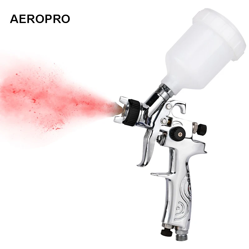 AEROPRO H2009 HVLP Краски пистолет-распылитель для автомобиля Refinish пистолет 0,8 мм сопла 125cc контейнер для краски машина для безвоздушного распыления спрей расстояние 160 мм