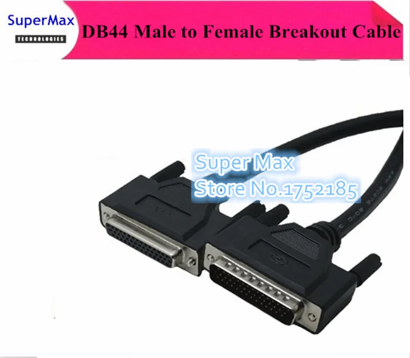 

DB44 D-SUB DR-44 44 pins Female to male Signal Terminal Breakout Connector Cable 0.5M/1.5M/3M/5M