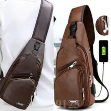 Hirigin, новинка, мужской кожаный рюкзак на ремне, грудь, плечо, через плечо, рюкзак, Байкерская сумка