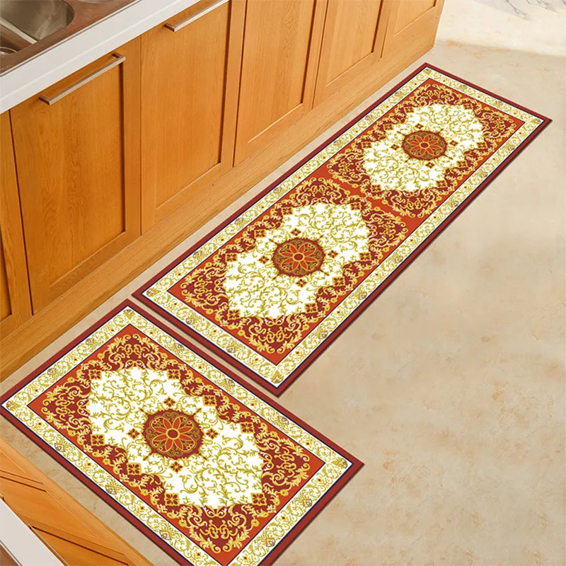 

50X60CM+50X160CM/Set Cartoon Kitchen Mats Anti-Slip Bathroom Carpets for Living Room Hallway Doormat Area Rug Home Entrance Mats
