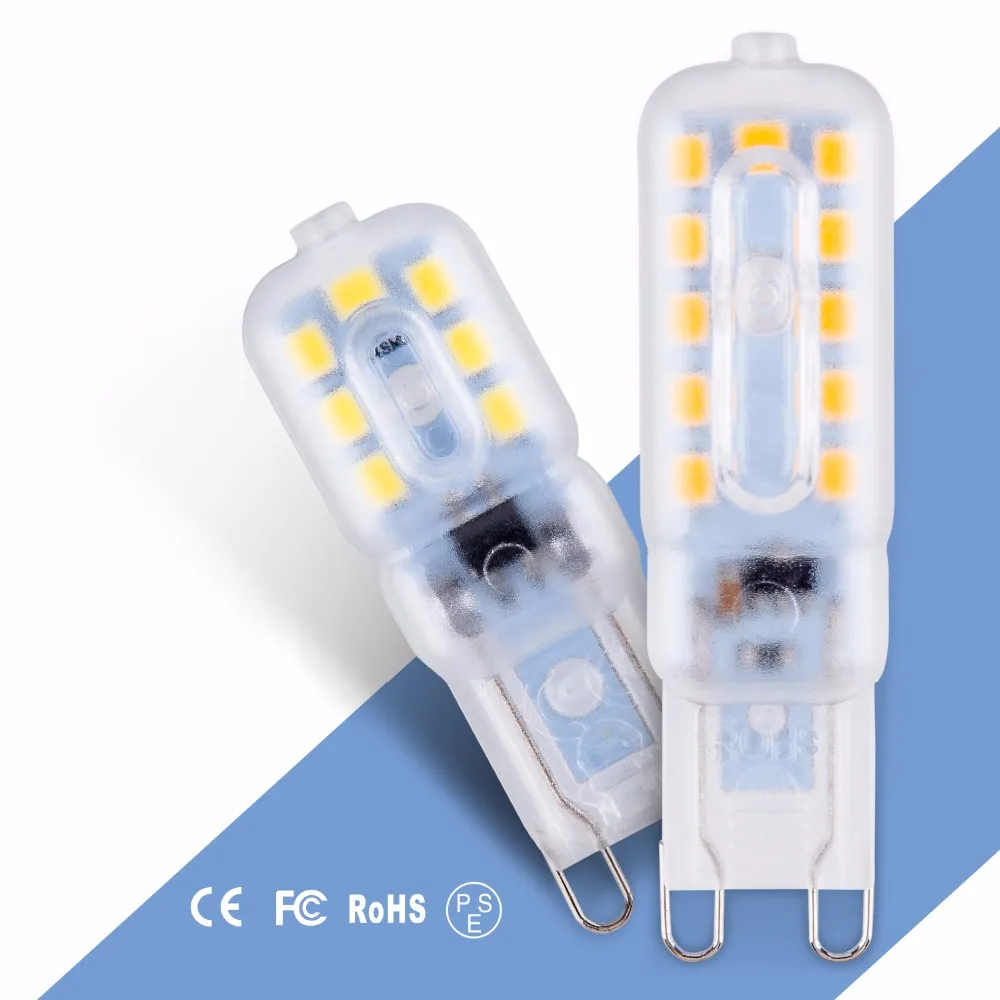 

G9 LED 220V Corn Lamp g9 LED 5W Light Bulb Mini 3W Replace Chandelier LED Halogen Lamp home Lighting bombilla 2835 SMD Ampoule