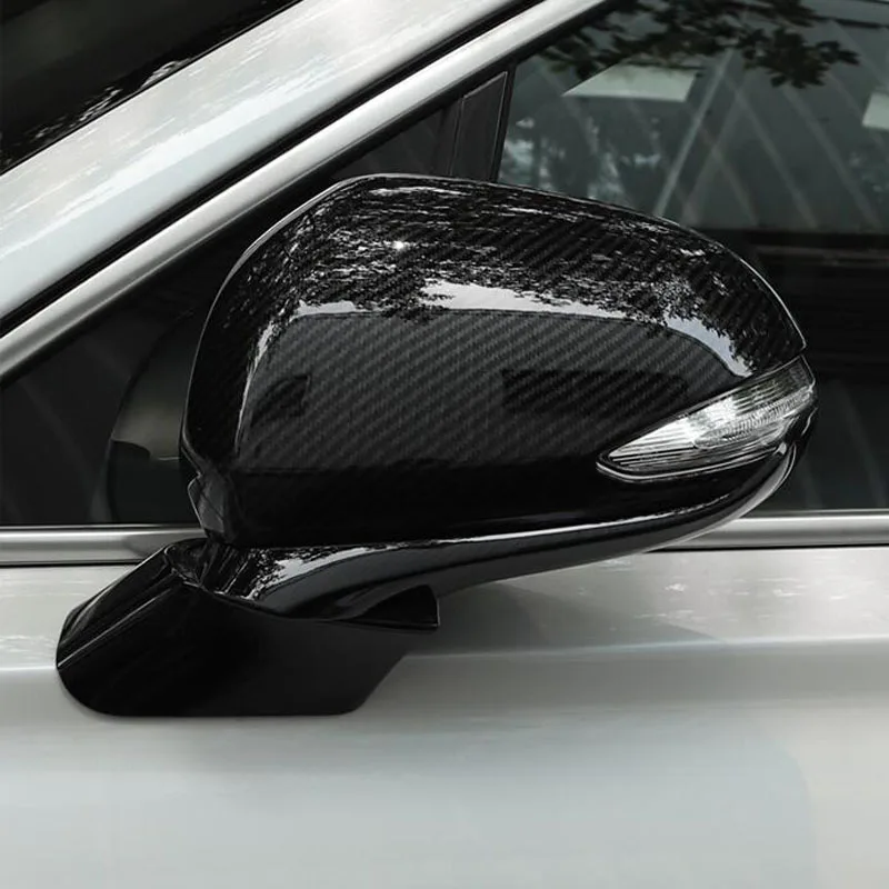

ABS Carbon Fiber Side View Mirror Cover Cap for 2019 2020 4th Generation Santafe Santa fe Accessories