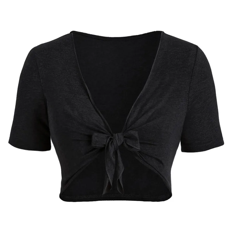 New Women Summer Sexy Short Sleeve Bow Knot Bandage Top Sunflower Print Mini Dress Suits Bohemian Casual Beach Dress #4A30 (33)