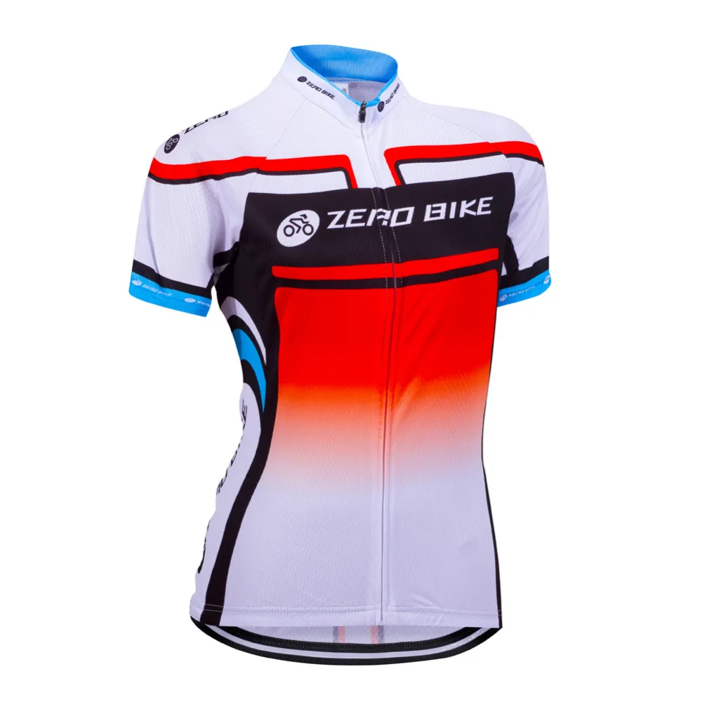 ZEROBIKE camiseta de ciclismo de manga corta de secado rápido transpirable MTB ropa de bicicleta con cremallera completa camiseta ropa ciclismo talla de EE. UU.