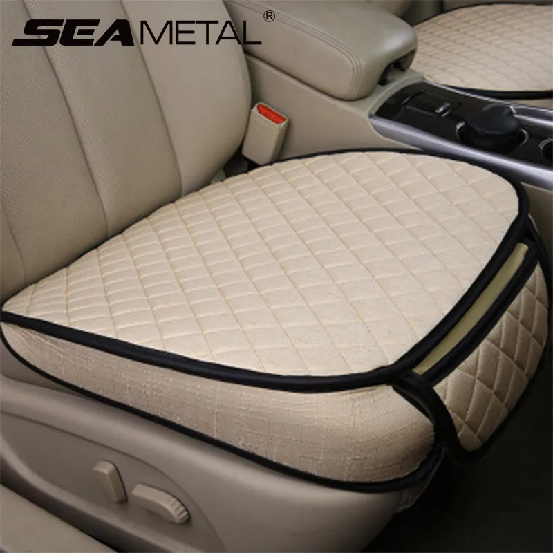 

Car Seat Covers Set Universal Automobiles Seat Cover Breathable Flax Auto Seats Cushion Pads Protector Car Styling Accessories