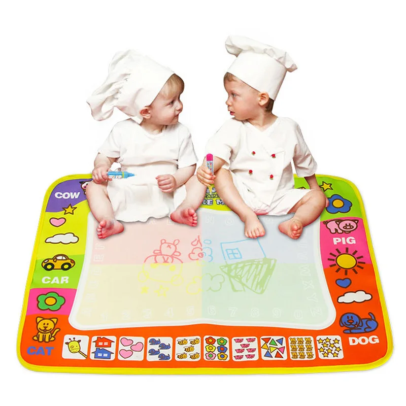 Children Kids Doodle Mat Board Water Aqua Painting Drawing Large Writing Magic Toy YJS Dropship