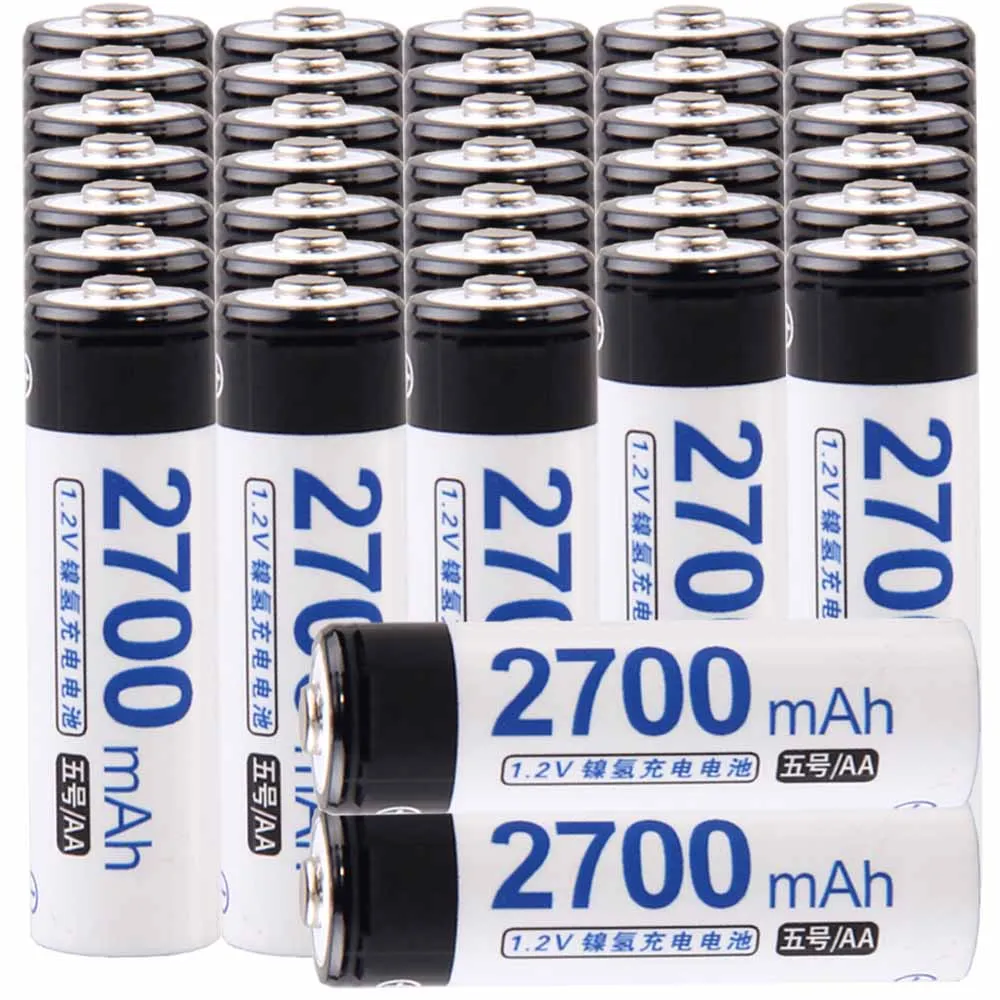 

Lowest price 35 piece AA battery 1.2v batteries rechargeable 2700mAh nimh battery for power tools akkumulator