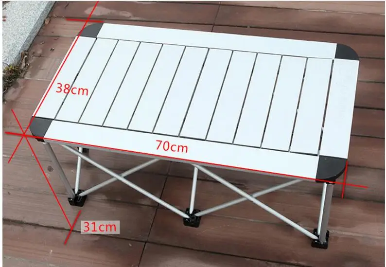 70*38*31 см алюминиевый сплав складной стол портативный открытый кемпинг стол барбекю стол для пикника