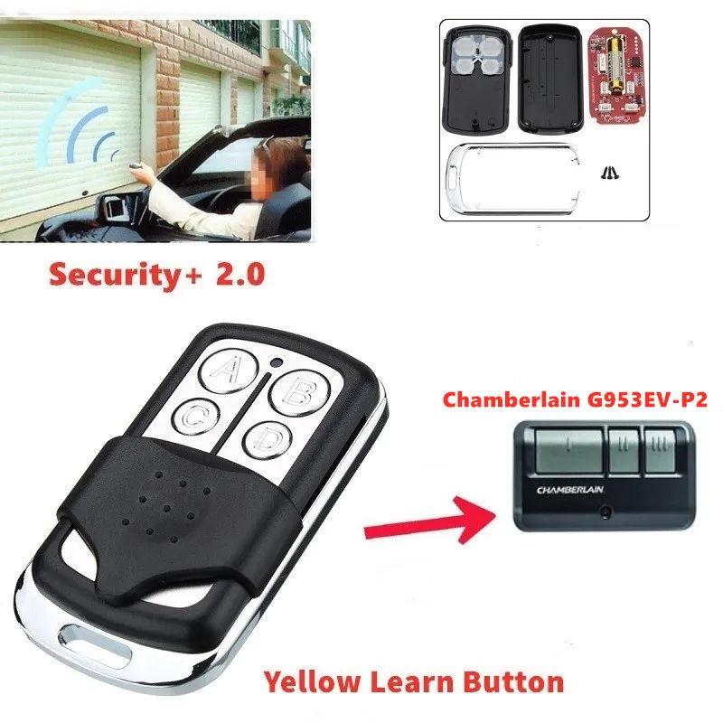 

for Chamberlain G953EV-P2 LiftMaster/Craftsman 953EV-P2 3-Button Security +2.0
