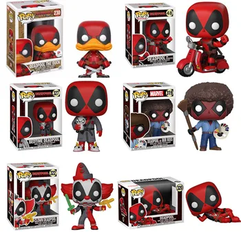 Funko POP Marvel Super Hero DEADPOOL Brinquedos Action Figure Toys for Friend Children Birthday Gift Collection For Movie Fans play arts kai pa thor figure super hero hammer pa 27cm pvc action figure doll toys kids gift brinquedos