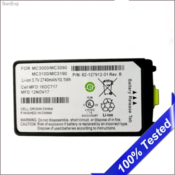 

High Quality MC3000 MC3090 battery ,MC3100, MC3190 2740 mAh Batterie Bateria SanErqi