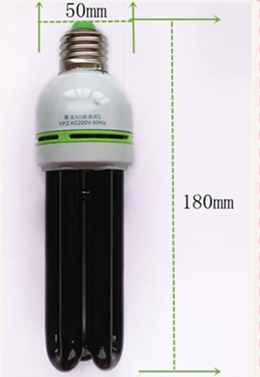 220 В 36 Вт 2U Blacklight фиолетовая лампа ловушка, фиолетовые энергосберегающие лампы ультрафиолетовая бактерицидная лампа X2