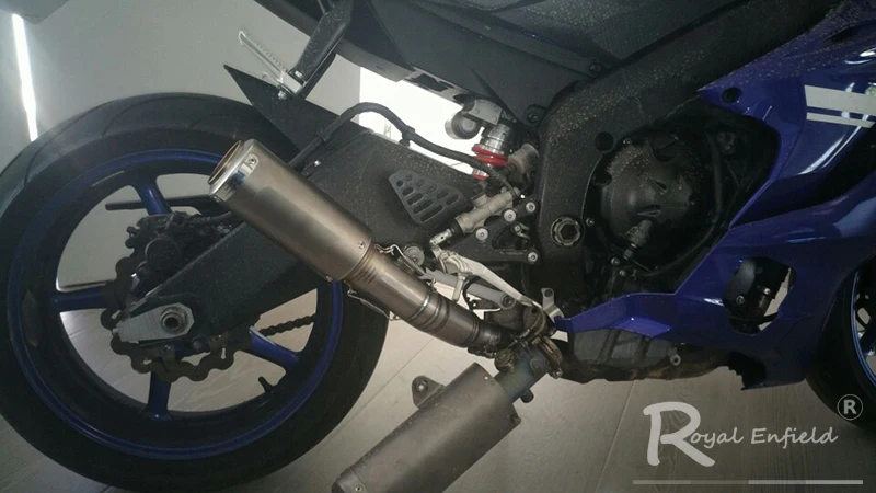 YZF-R6 R6, без шнуровки, для мотоцикла, выхлопная карбоновая выхлопная труба из углеродного волокна, средняя Соединительная труба, для мотоцикла, для Yamaha R6 2006- laser