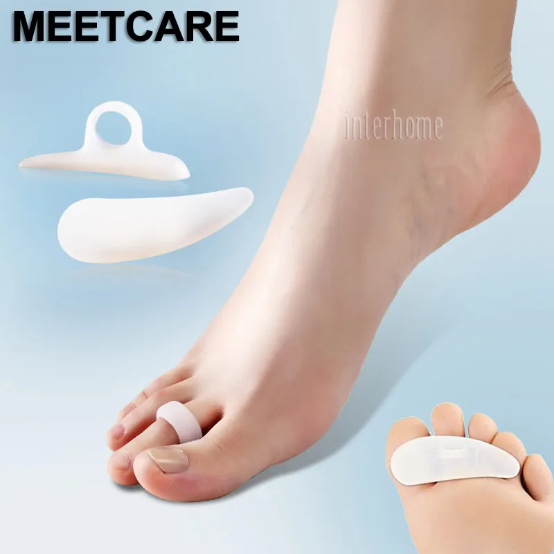 Meetcare ортопедический молоток для ног Hallux valgus Bunion или Mallet Toe силиконовый сепаратор деформация коррекция от боли в ногах