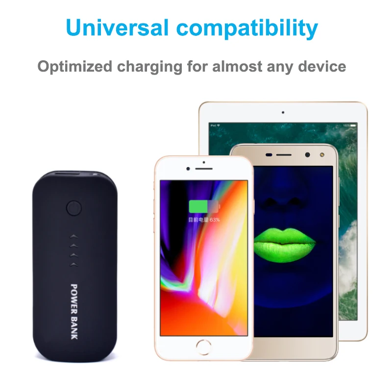The latest hot Power Bank Real6000mah USB external mobile standby Powerbank battery mobile phone universal charger for Huawei P